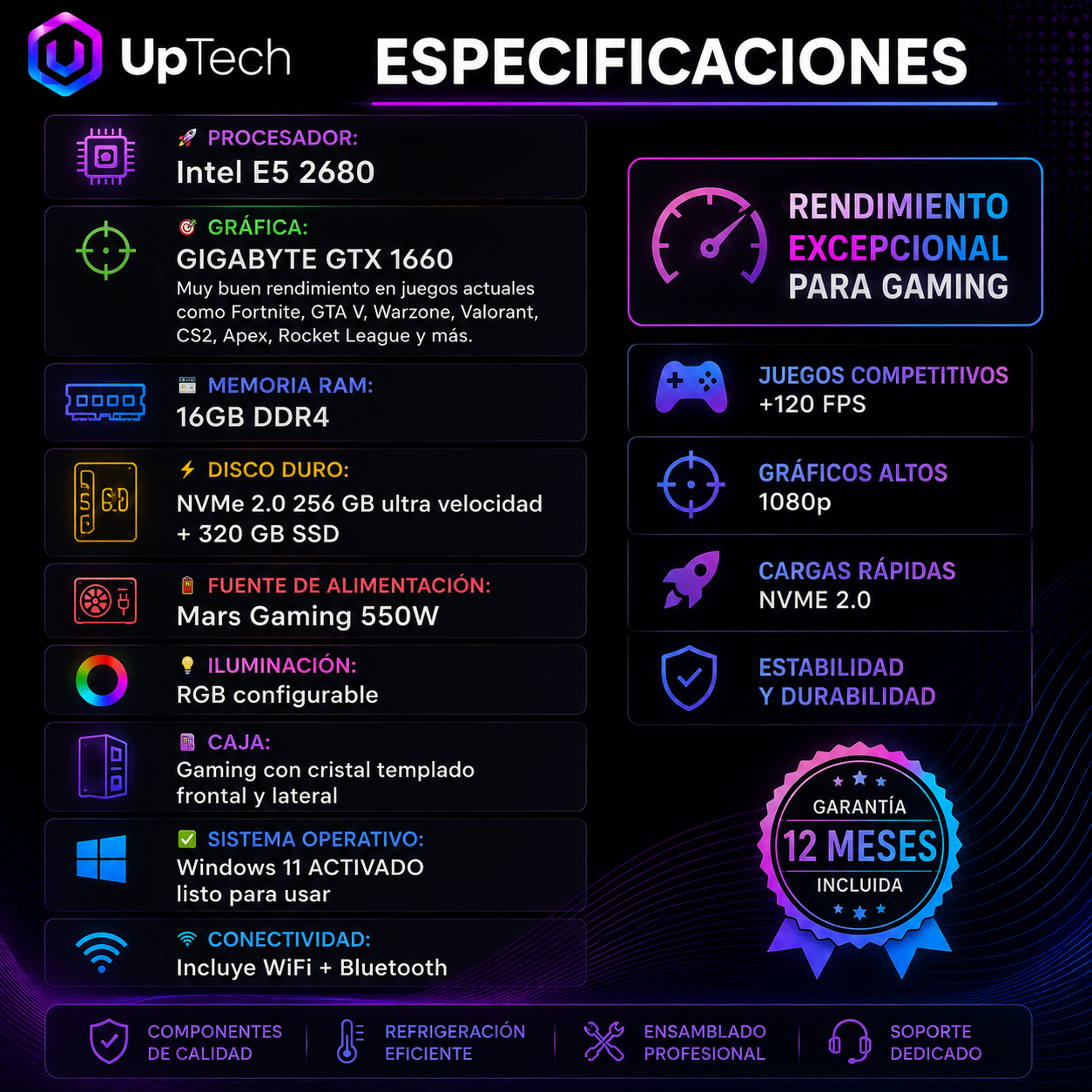 PC GAMING GTX 1660