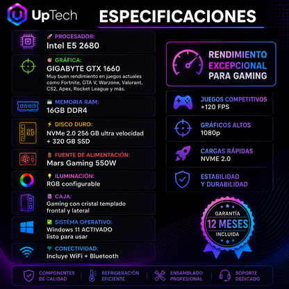 PC GAMING GTX 1660