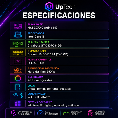 PC GAMING GTX 1070