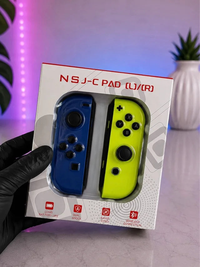 Joy Con para Nintendo color Azul Amarillo
