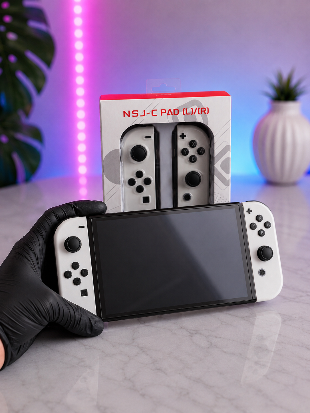 Joy Con mando Nintendo color Blanco